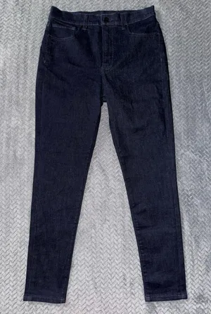 Express High Rise Skinny Jeans Dark Wash Denim Classic‎ Style Size 10 thumbnail 1