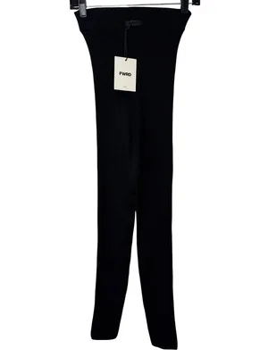 Fear of God ESSENTIALS Waffle Leggingsin Black Large New Womens Knit Pants thumbnail 7