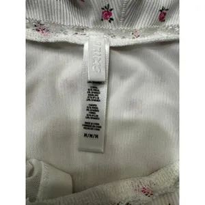 SKIMS White Soft Lounge Lace Romper Neon Orchid Rose Floral – Sold Out – Size M thumbnail 5