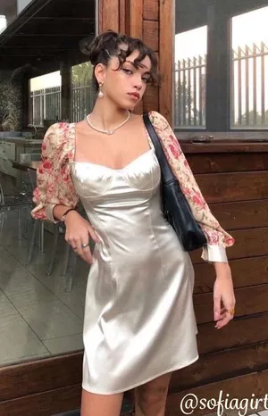 Cider mini silk dress thumbnail 1