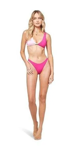 L*Space Color-Block Luna Top Crystal Pink/Bougainvillea LG (36C-D) thumbnail 1