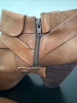 Anthropologie Schuler & Sons Philadelphia genuine leather ankle booties size 10 thumbnail 9