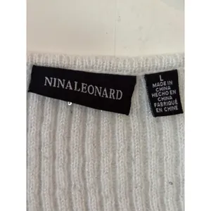 Womens Glitter Knit Scarf White Sparkle Fashion Accessory‎ thumbnail 3