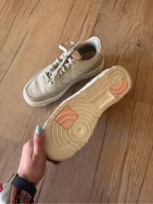 Nike Air Force 1’s Cream Low-Top Sneakers thumbnail 2
