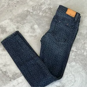 Level‎ 99 Janice Ultra Skinny Jeans 26 Fan Print Dita Burlesque Wash XO2616F thumbnail 1