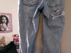 American Eagle Outfitters next level stretch jegging jeans in blue size 8. thumbnail 7