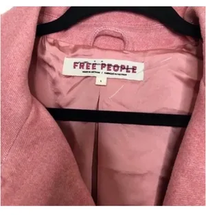 Free People Dusty Pink Oversized Blazer L thumbnail 6