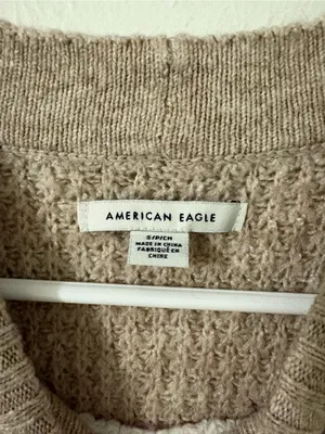 American Eagle Waffle Knit Striped Sweater | Size: Small thumbnail 3