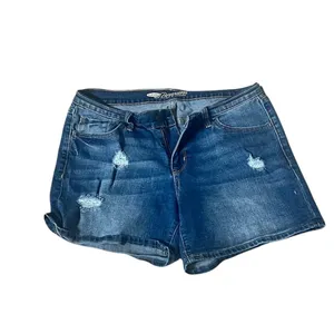 Old Navy Women's Distressed Boyfriend Denim Shorts Blue Size 10 thumbnail 5