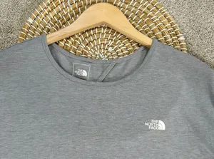 The North Face Wander Keyhole Crossback Crew Neck Shortsleeve Shirt in Gray L thumbnail 4