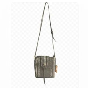 Montana West Black Crocodile Embossed Studded Crossbody‎ Shoulder Bag thumbnail 8