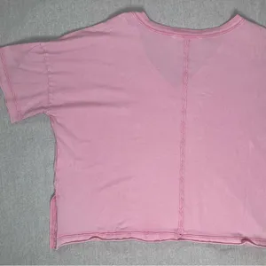 Altar’d State | NWOT Pink Amelia Oversized Cropped Tee | Medium thumbnail 8