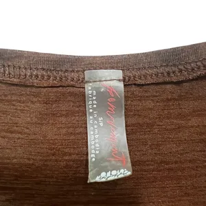 Free People Movement Twist Front Heathered Crop Tank Top Brown Sporty Size S thumbnail 4