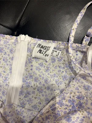 Princess Polly Underwire Kenzie Mini Dress Blue Floral thumbnail 3