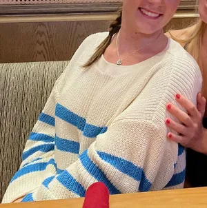 Knit Striped Sweater thumbnail 1