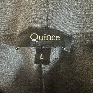 Quince Ultra-Stretch Ponte Straight Leg Pants Large Charcoal Gray Office Career thumbnail 5