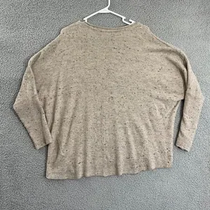 Apt.9 Sweater‎ Women XL Tan Speckled Casual Drop Sleeve Scoop Neck thumbnail 6