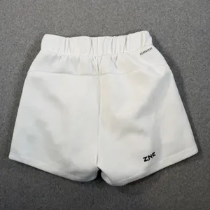 Adidas Women's Small Z.N.E. AEROREADY White Knit Shorts Elastic Waist Pockets thumbnail 7