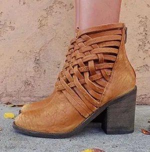 Free People Brown Suede Ankle Boots thumbnail 1