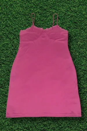 Pink Lace Slip Dress thumbnail 2