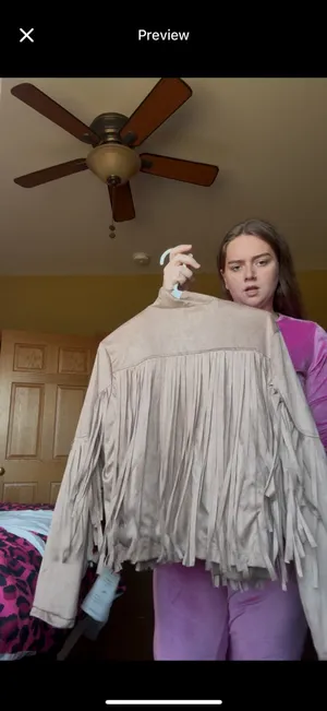 Flare jacket Tan Size L thumbnail 2