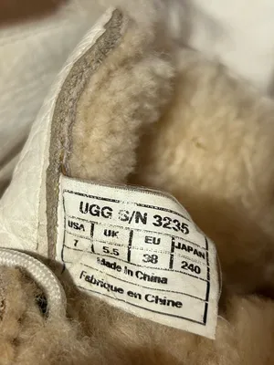 UGG SN 3235 shearling winter snow lace up boots women size 7 thumbnail 9