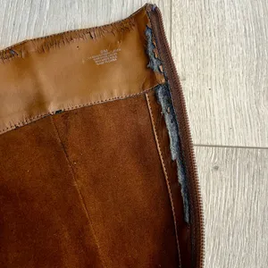 Brown Suede Knee-High Boots with Embroidered Pattern by Gianni Bini thumbnail 13