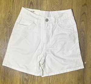 Women’s white High waisted Denim mom Shorts Sz 3 Sz‎ 26 thumbnail 1