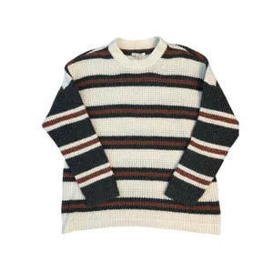 American Eagle Stripped Chunky Sweater - Medium thumbnail 2