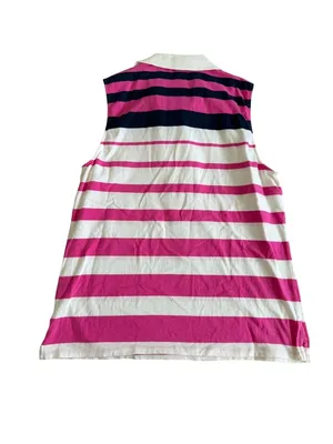 LAUREN RALPH LAUREN Striped Active Tank Top Size Large thumbnail 2