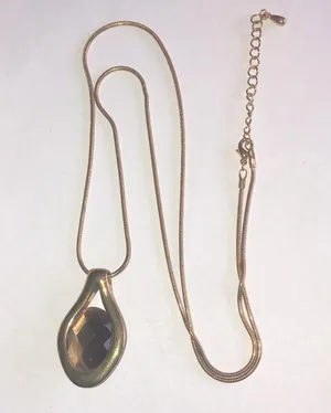 Reversible Green Brown Gemstone Boho Pendant Necklace thumbnail 8