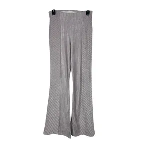 Free People Raindrops Lavender Ribbed Flare Velvet Pants Metallic Festival NWT S thumbnail 5