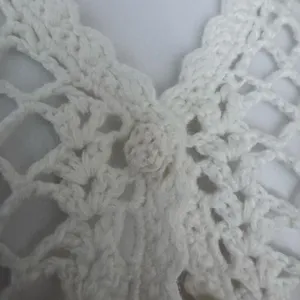 Vintage Casual Corner Cottage Core Crotchet Cotton Knit Cardigan Sweater thumbnail 3