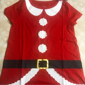 Wondershop Santa Nightgown / Christmas Pajamas in Red — Size: XS — Brand New! thumbnail 3
