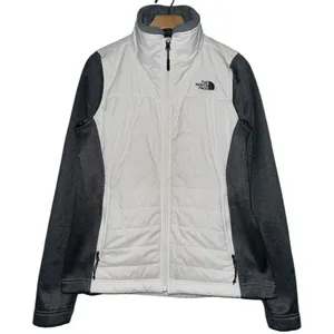THE NORTH FACE Women's Size M White Charcoal Gray ThermoBall Activewear Jacket thumbnail 3