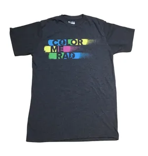 Color Me Rad T Shirt Gray Size M thumbnail 1
