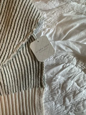 Altar'd State - Green + Cream Striped Sweater thumbnail 3