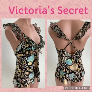Victoria's Secret Fairy Floral Ruffle Top Size XS thumbnail 2