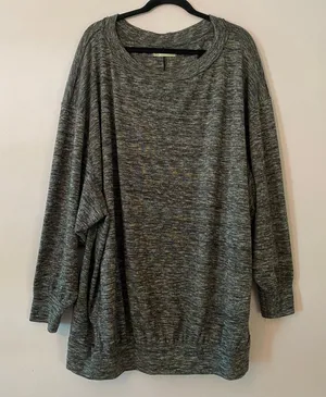 We The Free Heathered Gray Loungewear Sweater Oversized Pullover Women's size XL thumbnail 1