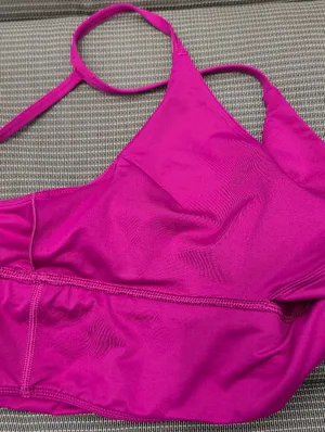Lululemon Twist Bra Long Line Raspberry M/L thumbnail 7