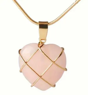 Pink Color Heart Shape Elegant Neckalce thumbnail 5