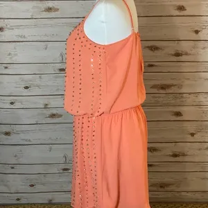 BLACK studded slip minidress Pink Size M thumbnail 3