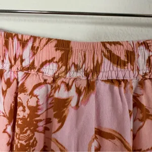 Petal + Pup Women’s Flowy Floral Maxi Skirt Pink/Purple/Orange Size L thumbnail 6