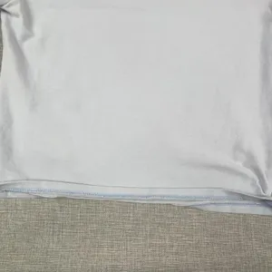 Abercrombie & Fitch Shirt‎ Womens XS Blue Cropped Crew Neck Short Sleeve Cotton thumbnail 9
