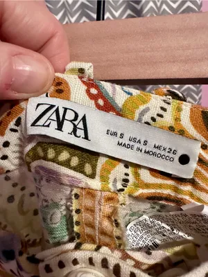 Zara | Paisley Linen-blend Mini Flare Pants, Small thumbnail 6