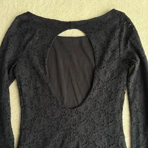 Moda International Elegant Black Long Sleeve Dress thumbnail 5