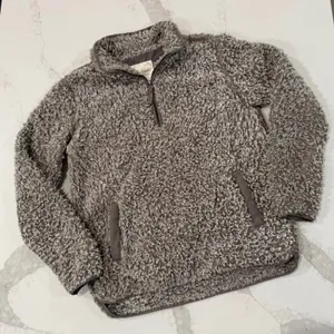 Altar’d State Sherpa Quarter Zip Pullover Jacket Women's Medium Teddy Bear Brown thumbnail 1