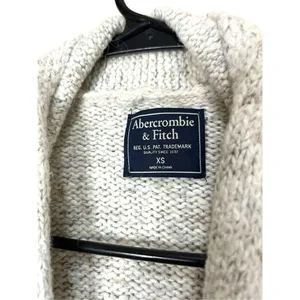 Abercrombie & Fitch Heather‎ Gray Knit Cardigan Size XS thumbnail 8