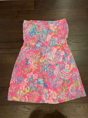 Lilly Pulitzer Pink Isle Shell Me Something Good Coverup Size Medium - C67-023 thumbnail 7