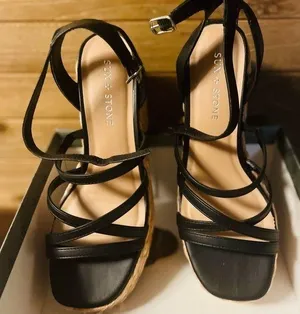 New with Box Stone & Sun Finnickk Strappy Espadrille Wedge Sandals. Size 7.5 thumbnail 1